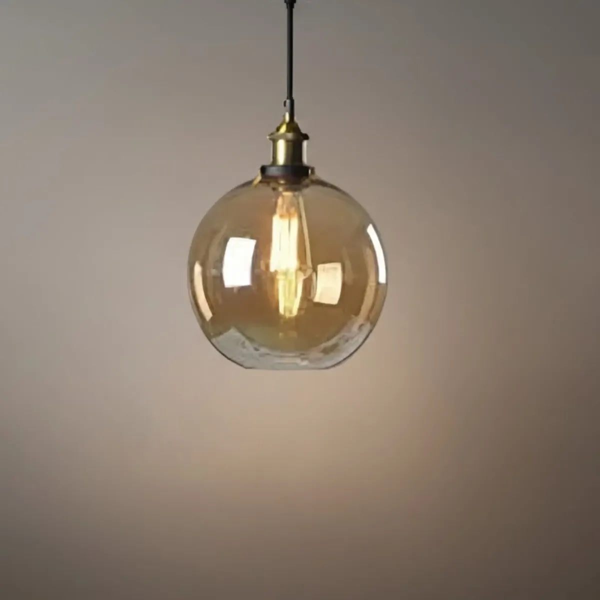 Irondale Industrial Glass Pendant Light